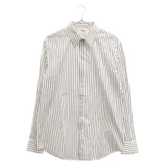 CELINE (セリーヌ) Stripe L/S Shirt ストライプ長袖シャツ ホワイト/ネイビー 2C028910Cのサムネイル