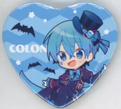 【中古】バッジ・ピンズ ころん(すとろべりーぷりんす) ハート缶バッジ(2023 Halloween ver.!!/SD/背景水色) 2023 Strawberry Halloween オフィシャルグッズ ハート缶バッジくじ景品