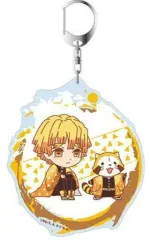 【中古】キーホルダー・マスコット(キャラクター) 我妻善逸 デカキーホルダー 「鬼滅の刃×ラスカル」