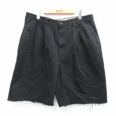 W36/古着 ギャップ GAP ショート パンツ ショーツ メンズ 00s コットン 黒 ブラック 25aug02 中古 ボトムス 短パン ショーパン ハーフ