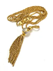 ランバン　ヴィンテージ　フリンジ球体　ネックレス　18701119