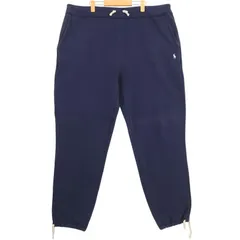 ポロラルフローレン スウェットパンツ ジョガーパンツ 古着 メンズUS-2XLTサイズ ネイビー系 pc-0344