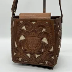 【美品】CARVING TRIBES ショルダーバッグ サコッシュ ブラウン