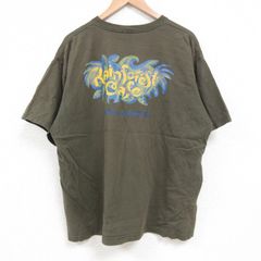 XL/古着 半袖 ビンテージ Tシャツ メンズ 90s オーランド 大きいサイズ コットン クルーネック 薄緑 グリーン 25jun06 中古