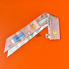 ☘️美品☘️ HERMES ツイリー インザポケット ライトブルー×ブラック