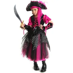 キュートな海賊　パイレーツ　衣装、コスチューム S　子供女性用　Caribbean Pirate　コスプレ