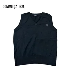 852◯ COMME CA ISM フォーマル　ベスト　ブラック　150