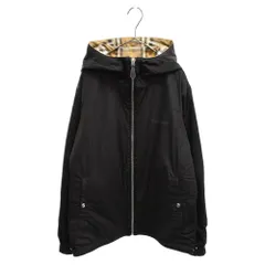 BURBERRY (バーバリー) truffle ip check リバーシブル ナイロンフーデッドジャケット 8054481 ブラック/ベージュのサムネイル