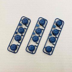 ミニ四駆　中径ローハイトホイール（ディッシュ／穴なしタイプ／ブラック）３個セット