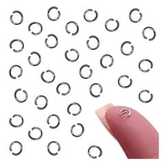 丸カン 4ｍｍ シルバー 200個 ジャンプリング 丸環 金具 基礎パーツ 接続金具 キーホルダー アクセサリー ハンドメイド パーツ BD4147