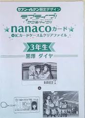 セブン-イレブン限定】ラブライブ！サンシャイン!!nanacoカード