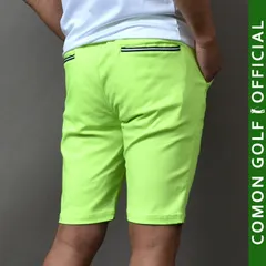 新品未使用　HONMA GOLF 本間ゴルフ　ショートパンツ　メンズ　イエロー COMONGOLF パンツ 接触冷感＆スーパーストレッチ ポケットライン