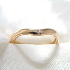 Tiffany＆Co. カーブドリング 750PG K18PG ピンクゴールド ダイヤモンド 約6号 約2.4g