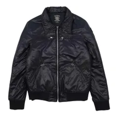 RUDE GALLERY ルードギャラリー ジャケット BLACK REBEL ブラックレベル 袖ワッペン リブ切替 ナイロン ブルゾン ブラック系 S【中古】のサムネイル