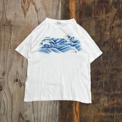 GAIJIN MADE ガイジンメイド Tシャツ ホワイト 浮世絵 波 海 アート JAPANIQUE VINTAGE 古着 MF103のサムネイル