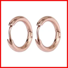 【在庫処分】DAZZARRY フープピアス リング 男女兼用 ステンレス 両耳用 【4色7サイズ】金属アレルギー対応 アクセサリー