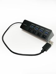 エレコム 4ポート USB3.0ハブ マグネット/個別スイッチタイプ 動作確認済 U3H-S418BBK 5Gbps バスパワー