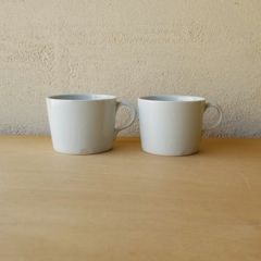 白磁 コーヒーカップ ２個セット 瀬戸 民藝 作家