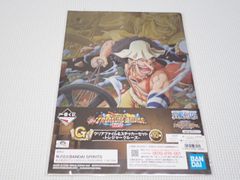 ONE PIECE 이치 반 쿠지 G상 우솝 클리어 파일 & 스티커 세트 보물 크루즈 with ONE PIECE TREASURE CRUISE Vol.2 신품 미개봉