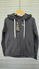 アンダーアーマー◆レディース フルジップパーカー トレーニングウエア トップス 黒