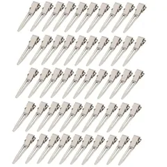 A1 ダッカール ヘアクリップ 50本セット ヘアクリップ ワニ口クリップ 前髪 散髪 ヘアピン ステンレス 前髪クリップ ワニクリップ 髪留め クリップピン 髪留め ふんわり前髪クリップ 容師カールクリップ 散髪 クリップ 跡がつかない 美容業界 ヘアアクセ