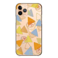 Xperia 1 III SO-51B SOG03 A101SO ケース カバー エクスペリア1 III スマホケース ハードケース 北欧 おしゃれ 大人 かわいい フルーツ みかん レモン いちご りんご リンゴ 透明 カラー07