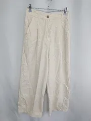 ◇ ⊂ WEGO ウィゴー リネン混合 ウエストゴム チノパン サイズF ベージュ系 レディース E  【1409240012078】