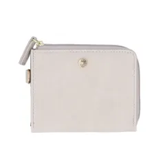 ☆ ベージュ ☆ ラフィール 本革風合皮 ミニ財布 lafiel ラフィール 財布 ミニ財布 折りたたみ財布 レディース L字ファスナー コンパクト 使いやすい コインケース 小銭入れ カードケース おしゃれ シンプル 上品 きれいめ 大人 かわいい