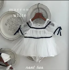 【新品】大人気韓国公式ブランド　marron ベビードレス