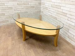 美品】KOSUGA MILANOシリーズ ガラス センターテーブル コスガ - メルカリ