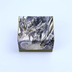 原石竜インペリアル·ドラゴン　デッキケース　遊戯王　レザー　カードケース　横入れ