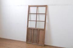▼現状販売▼ ガラス戸1枚 アンティーク建具 引き戸 4～7営業日前後で発送(※修理加工希望の方3ヶ月程で発送) R-064606