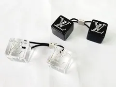 ルイヴィトン ヘアキューブ ラインストーン ヘアゴム 2個セット