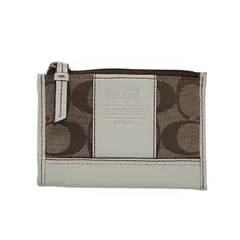 COACH コーチ シグネチャー キーリング付 コインケース 41568 ブラウン 3