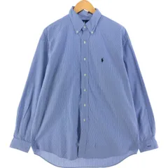 古着 ラルフローレン Ralph Lauren BLAKE 長袖 ボタンダウンチェックシャツ メンズL相当/eaa520901