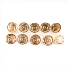 [CHANEL] シャネル ボタン ゴールド 4個 正規品 美品 chanel 4 buttons stamped black white with gold tone metal