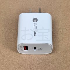 신품·미사용 Type-C & USB 2구 급속 충전기 어댑터 타입 C 충전기 USB-A 전원 어댑터 아이폰 충전기 안드로이드 고속 충전기 iPhone/ Android/ GALAXY/ Pad/ PC 대응