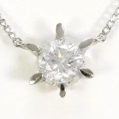 PT850　ネックレス　necklace　ダイヤ　0.519　鑑定書　総重量約2.5g　約41cm