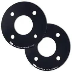 新品 単穴 ホイール 2枚 スチール アルミ MAQs ホイールスペーサー ブラック 3mm 4穴 100 鍛造