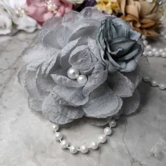 コサージュ 卒園式　卒業式　入園式入学式 結婚式 発表会 ＊フォーマルコサージュ＊パールブローチ159