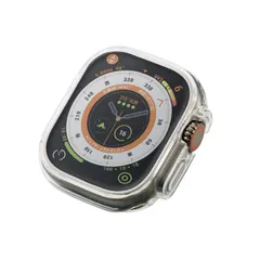 【数量限定】ソフト ケース カバー TPU 49mm Ultra クリア Watch Apple AW-22CFCUCR エレコム