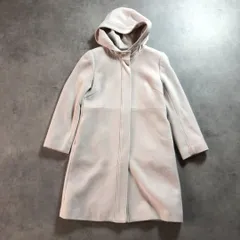 WQ217●Swingle: ウールコート●Ｍ● ピンクベージュ スウィングル