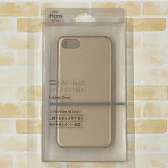 SoftBank SELECTION ラバーケース for iPhone 7 / ゴールド SB-IA15-HCRB/GD