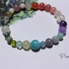 b19①②♡CandyBOX♡　ブレスレット♡ラリマー  インカローズ　ピンクカルセドニー　ダンジェリンクォーツ　　クンツァイト　アクアマリン　　ストロベリークォーツ　ディープローズクォーツ　ラベンダーアメジスト　水晶　スターローズクォーツ　  ムーンストーン