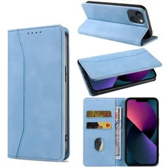 13 ケース 手帳型 13 おしゃれ 肌感レザー iPhone iPhone13 ケース iPhone 内蔵マグネット耐衝撃 iphone 13 手帳型ケース スマホケース カード収納 KWATUNG スタンド機能 全面保護【6.1インチ】ライトブルー