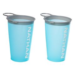 新品 ネイサン(NATHAN) ハイドレーション ソフト カップ 折りたたみ 携帯 Reusable Race Day Cup (2 Pack) NS40320 リユーザブル レース デイ カップ(2個入り) 200ml ブルー/ホワイト ランニング トレイル
