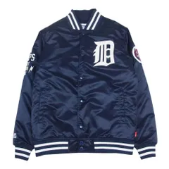 WTAPS ダブルタップス 14SS 141MJMSD-JKM01 × MAJESTIC マジェスティック BENCH JACKET ベンチ ジャケット ナイロン スタジャン DESERT STORM デザート ストーム ネイビー系 M【中古】のサムネイル