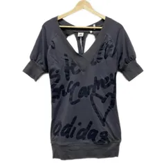 ADIDAS BY STELLA McCARTNEY(アディダスバイステラマッカートニー) トレーナー サイズM レディース - グレー×ダークグレー 半袖