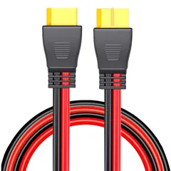 【新品】 XT60 ケーブル XT60 オス-メスコネクター 12AWG 2M XT60延長ケーブル 太陽光発電用機器・部材 ポータブル電源用ソーラーケーブル ソーラーコネクタる 1