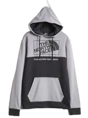 【お得なクーポン配布中!】 ノースフェイス プリント フード パーカー メンズ S The North Face ジャージ 素材 ストレッチ プルオーバー 裏起毛 スウェット トレーナー